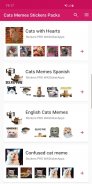 Baru lucu kucing meme stiker WAStickerApps screenshot 1