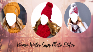 Women Winter Caps Photo Editor screenshot 9