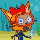 綺奇貓: 海上冒险！海上巡航和潜水游戏! 猫猫游戏同尋寶在基蒂冒險島! 冒险游戏!