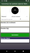 Material quantity converter: Weight calculator screenshot 1