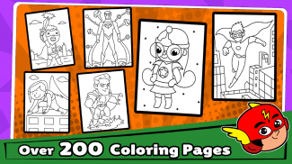 Superhero Coloring Book Games screenshot 1