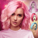 Pink Hair Camera 🎨 Pastel Hair Color 2021 Icon