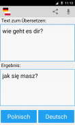 Deutsch Polnisch Übersetzer screenshot 1