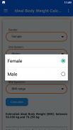 Ideal Body Weight Calculator screenshot 11