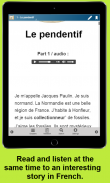 Easy French Stories, Le Pendentif, Sample screenshot 7