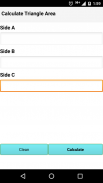 Triangle Area Calculator screenshot 1