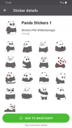 新的熊猫贴纸 WAStickerApps screenshot 4