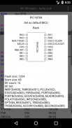 PICmicro simulator and assembler screenshot 8