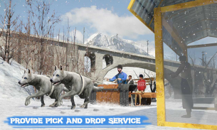 Snow Dog Sledding Transport Games: Winter Sports screenshot 1