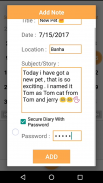 Diary App screenshot 1