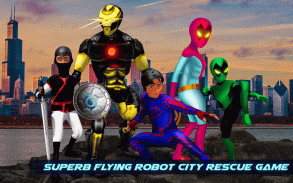 Guerra de super-herói voador- Grand City Emergency screenshot 7
