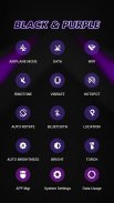 Black & Purple APUS Launcher theme screenshot 1