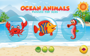 Puzzles for kids Ocean Animals screenshot 3