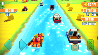 Blocky Highway: Traffic Racing screenshot 5