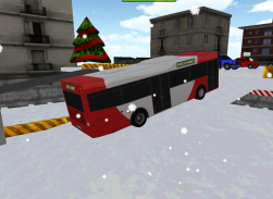 Bus winter parking - 3D game screenshot 5