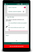 Combination - Permutation Calculator screenshot 7