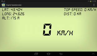 Digital GPS speedometer speed screenshot 1