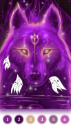 Wolf Coloring Book Color Game screenshot 3