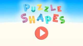Puzzle Shapes - Toddlers' Games and Puzzles screenshot 1