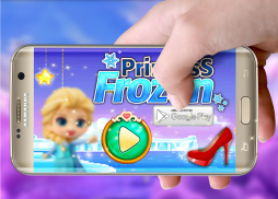 princess frozen : the ice queen elsa run game kids screenshot 1
