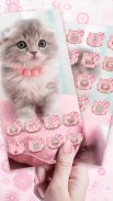 Cute, Kawaii Kitty Cat Theme & Live Wallpaper screenshot 4