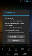 Free Memory (RAM Widget) screenshot 1