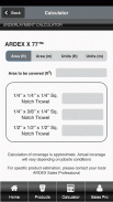 ARDEX Americas Product Calc. screenshot 1