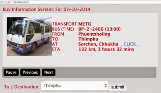 Bus Information System screenshot 1