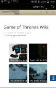 Game of Thrones Wiki screenshot 1