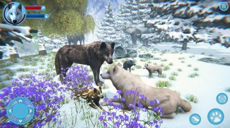 Arctic Wolf Family Simulator: Trò chơi động vật ho screenshot 0