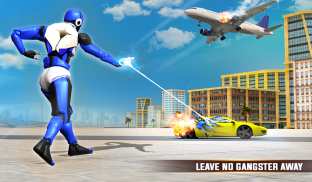 robot terbang polisi pahlawan tali kota kejahatan screenshot 4