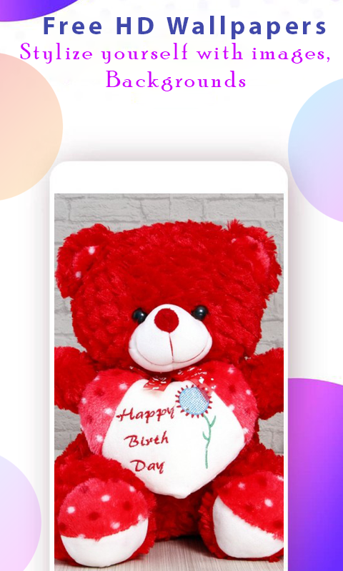 happy birthday teddy bear wallpaper