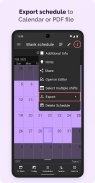 Shift Schedule(Roster) & Alarm screenshot 4