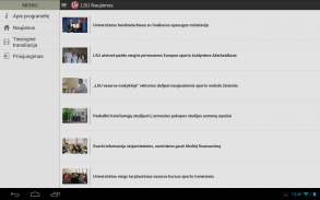 LSU Mobili aplikacija screenshot 11