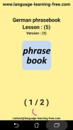 German phrasebook and phrases screenshot 1