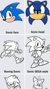 How to draw Sonic the hedgehog screenshot 4