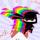 Rainbow Ninja Icon