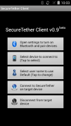 SecureTether Client - Android Bluetooth tethering screenshot 0