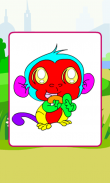 Coloring Playful Monkeys screenshot 10