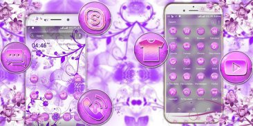 Purple Butterfly Theme screenshot 3