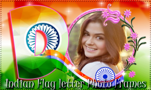 Indian Flag Letter Photo Frame screenshot 1