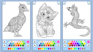 Coloring book Animals Mandala screenshot 6