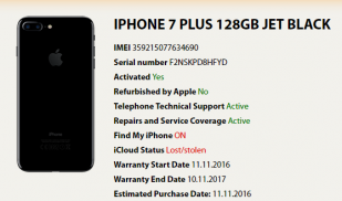 imei info iphone screenshot 0