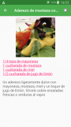 Recetas de ensaladas y aderezos en español gratis. screenshot 0