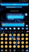 SMS Messages SpheresBlue Theme screenshot 2