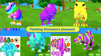 Dinosaur Coloring 3D - AR Cam screenshot 2