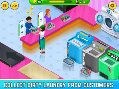 Laundry Shop Washing Games Sim screenshot 0