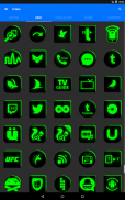 Flat Black and Green Icon Pack Free screenshot 16