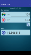 Pound GBP x South African Rand screenshot 1