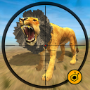 Animals Jungle Lion Shooting Icon